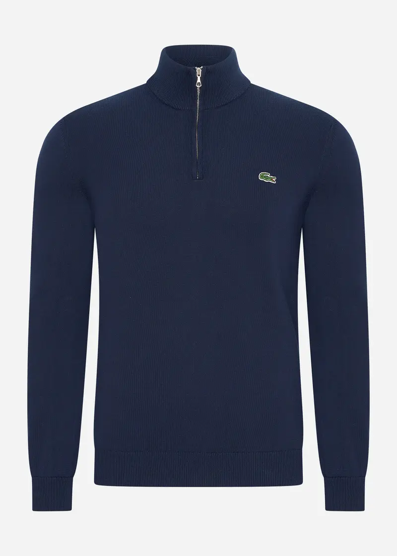 A Zip sweater - navy blue