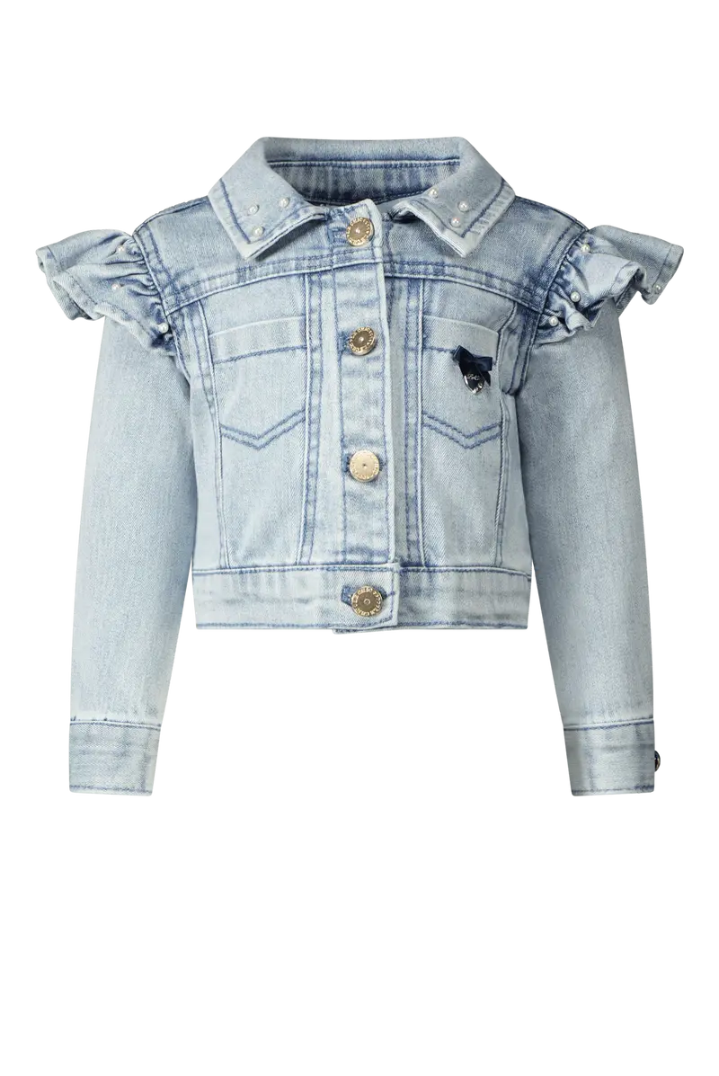 Alida Ruffle Denim Jas
