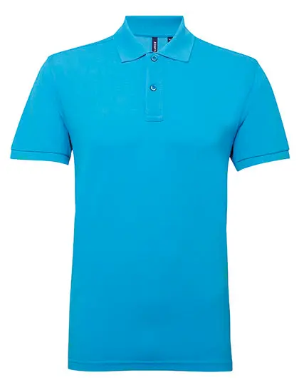 Asquith & Fox - Polycotton Blend Polo - Turquoise
