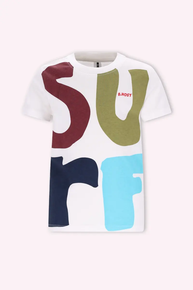 B.Nosy Timmy T-Shirt wit splashed