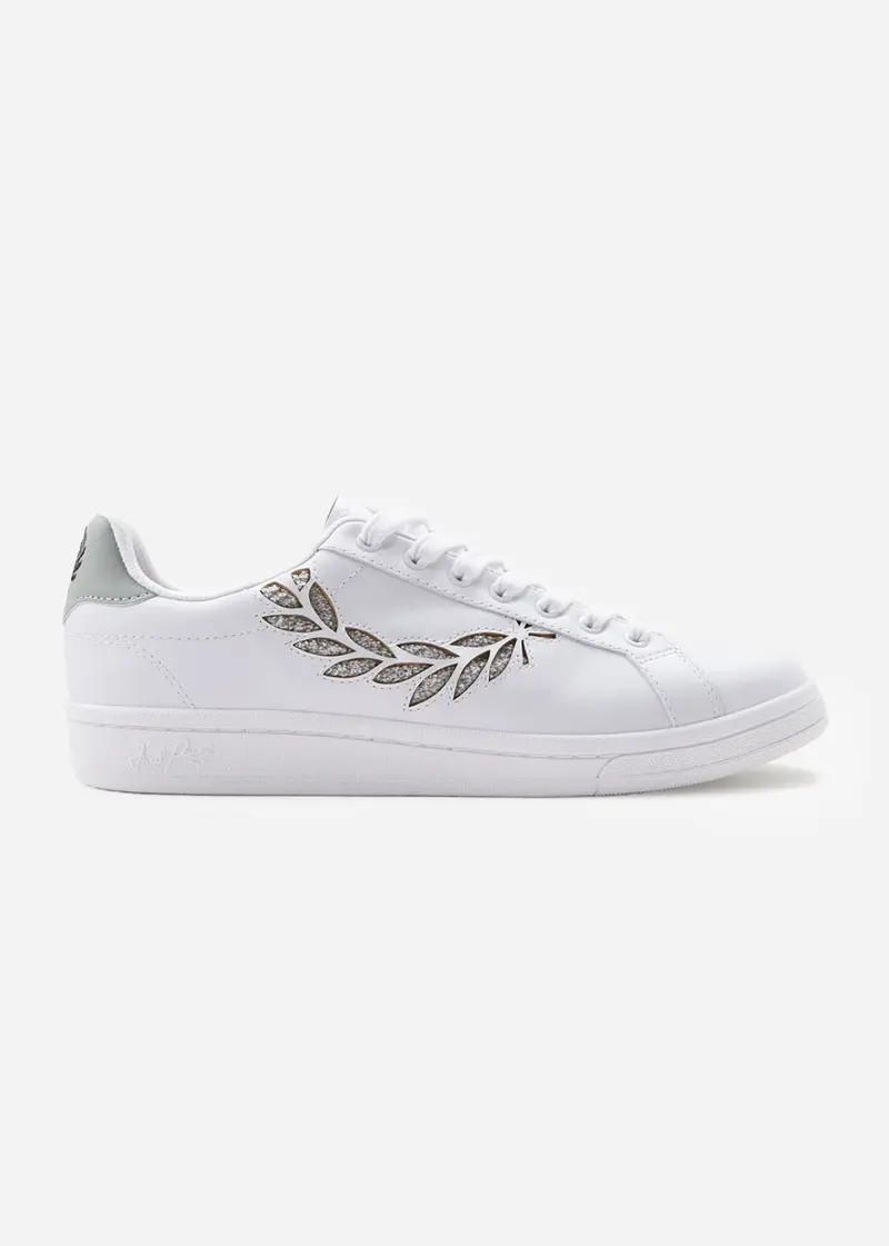 B721 leather branded - white limestone