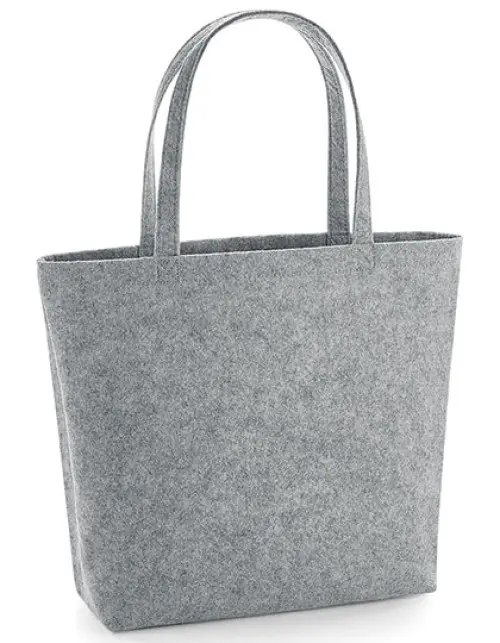 BagBase - Felt Shopper - Grey Melange