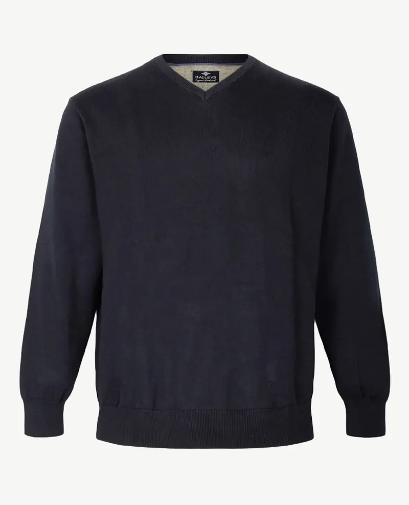 Baileys - Herenpullover V-hals - Navy