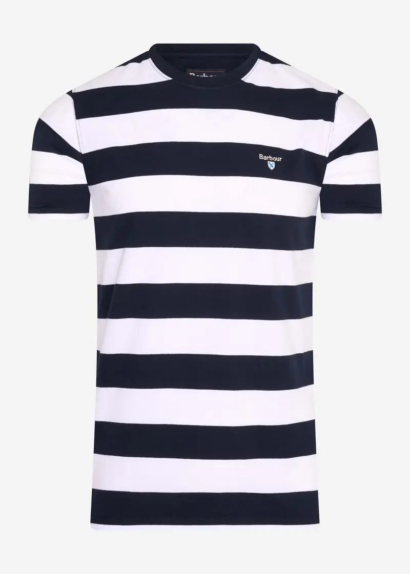 Beach stripe tee - navy