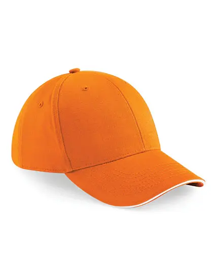 Beechfield - Athleisure 6 Panel Pet - Orange/White