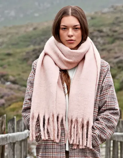 Beechfield -Fluffy Sjaal - Blush