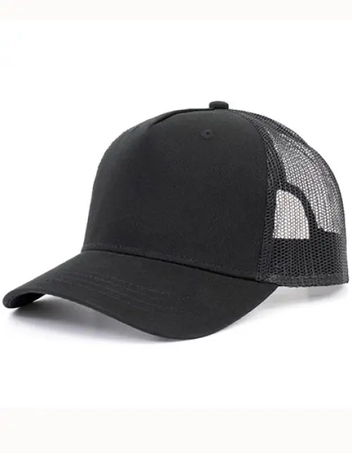 Brain Waves - 5-Panel Trucker Cap Recycled - Black