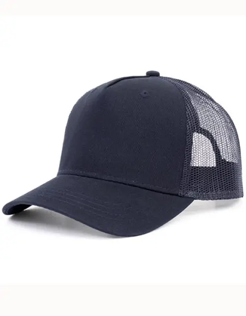 Brain Waves - 5-Panel Trucker Cap Recycled - Navy