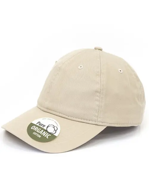 Brain Waves - Organic Cotton Cap Unstructured - Sand