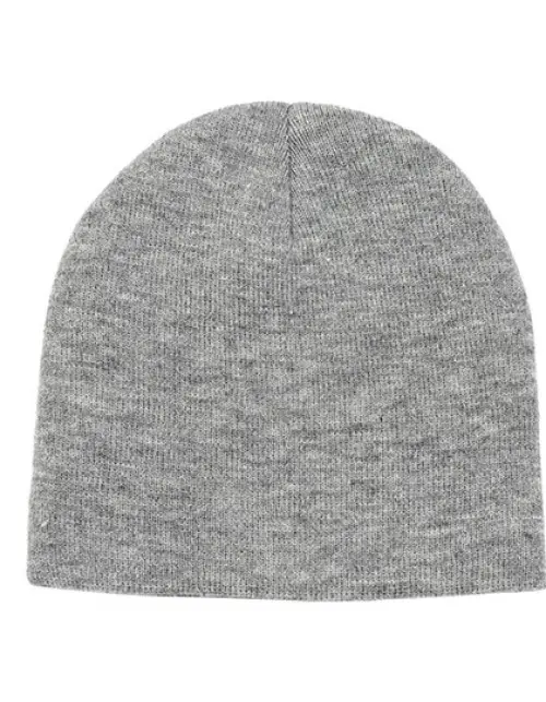 Brain Waves - POLYLANA® Basic Beanie - Grey Melange