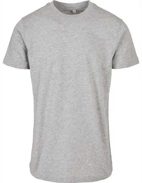 Build Your Brand Basic - Basic Round Neck T-Shirt - Heather Grey