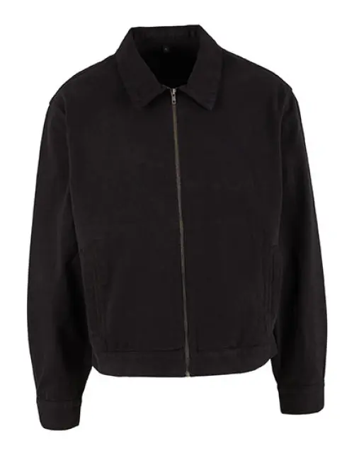 Build Your Brand - Basic Workwear Jacket - Black