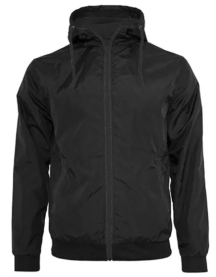 Build Your Brand - Windrunner Jacket - Black