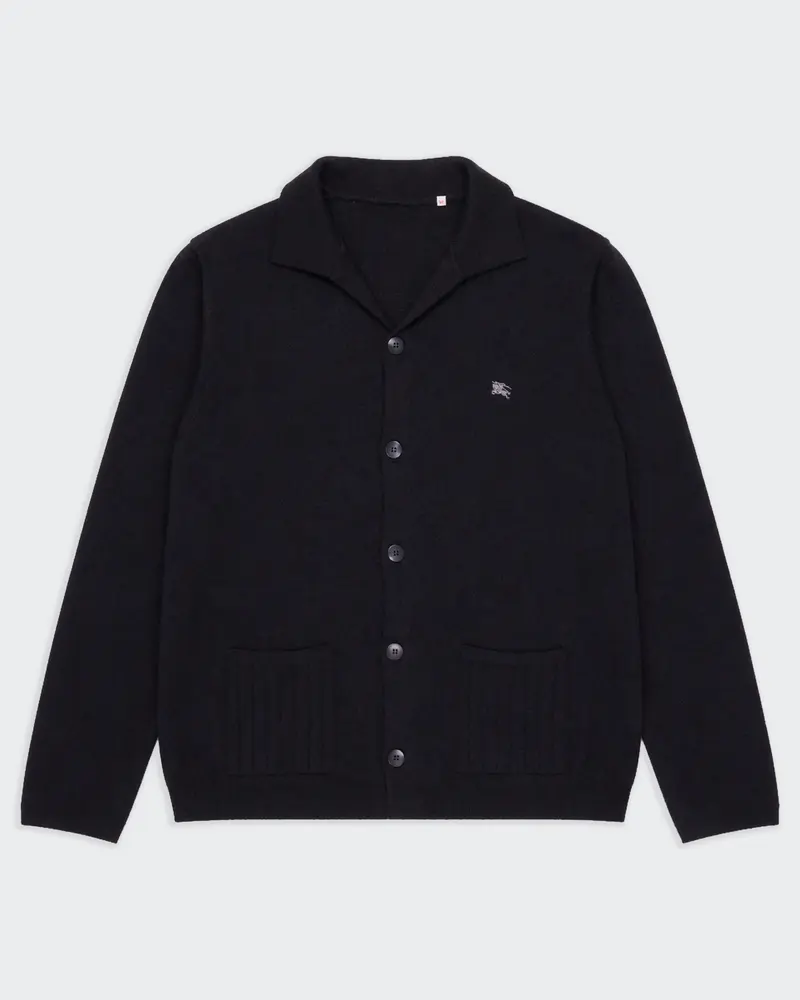 Burberry Black Button Cardigan - M