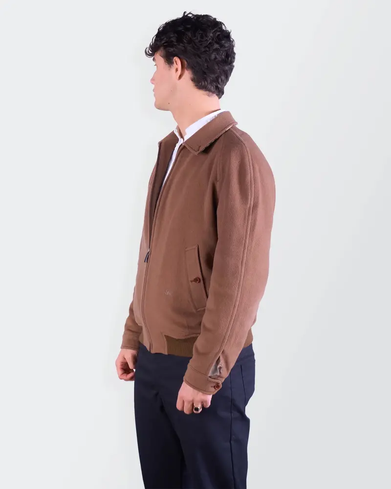 Burberry Brown Harrington Jacket - M