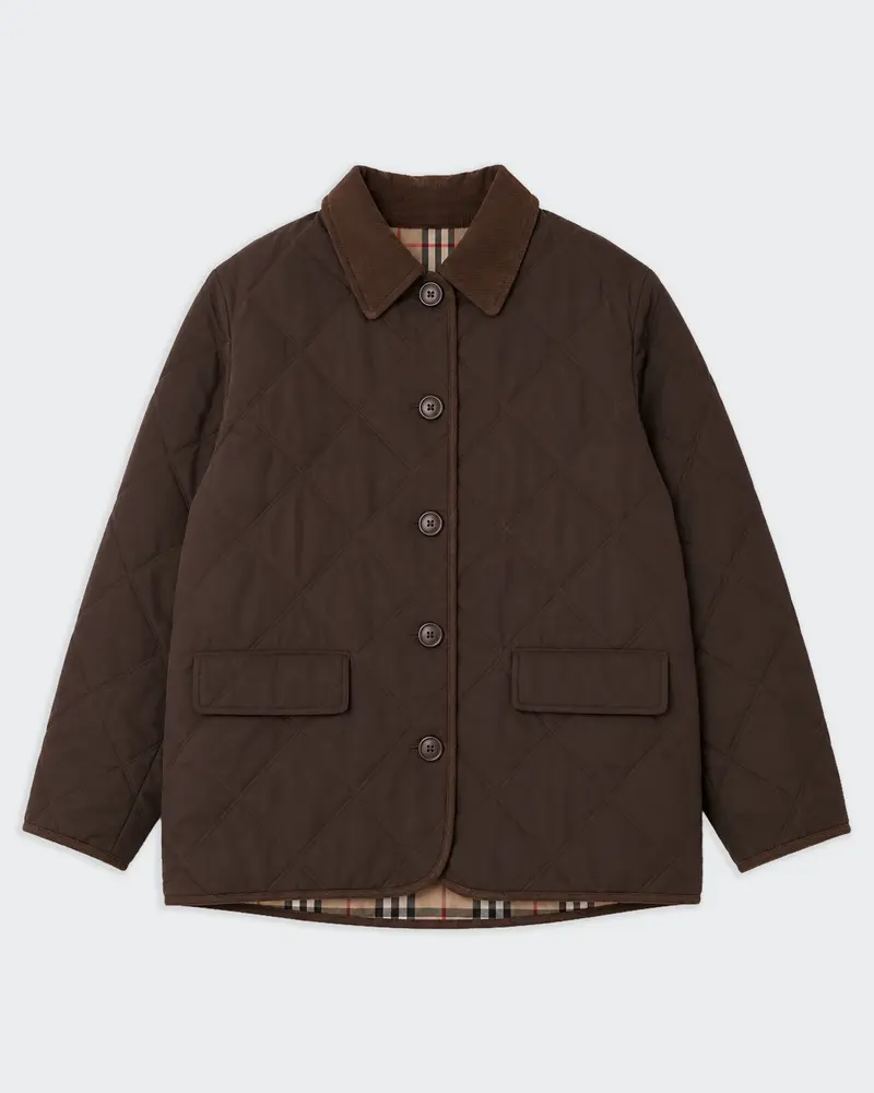 Burberry Brown Quilted Jacket - XL