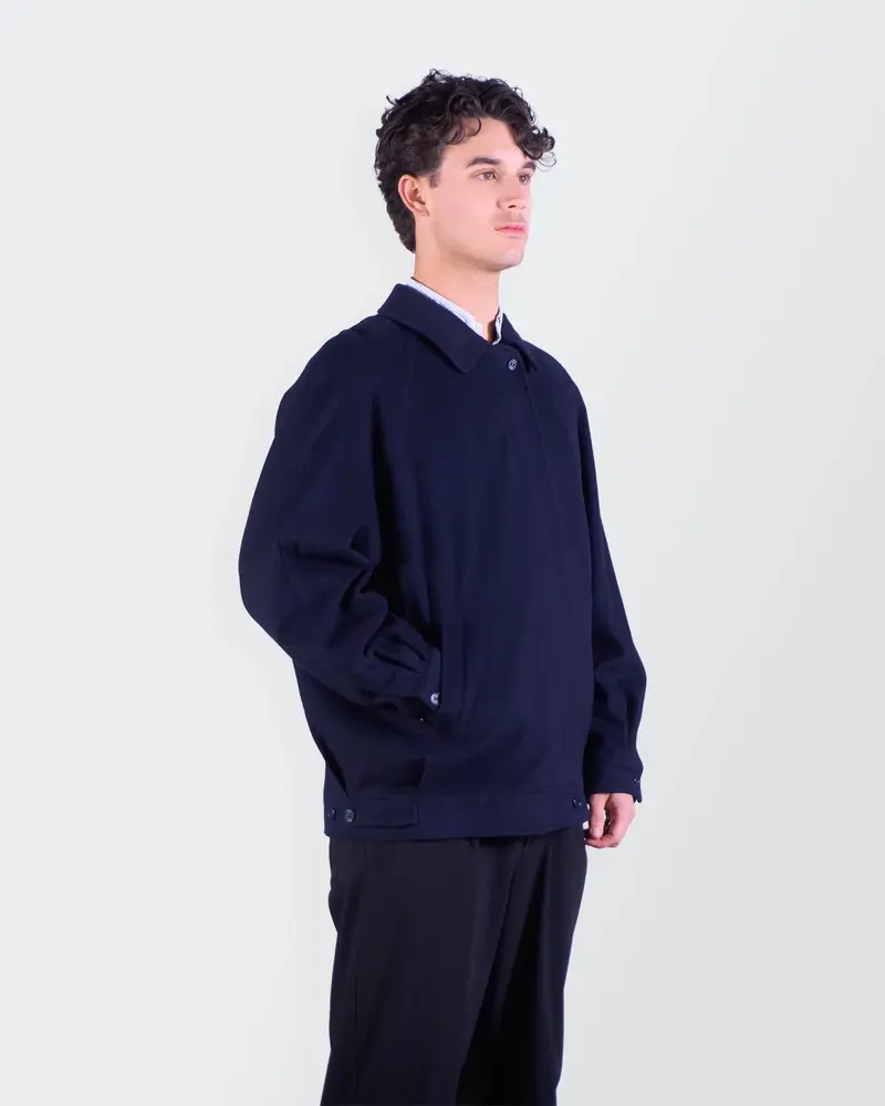 Burberry Navy Harrington Jacket - L