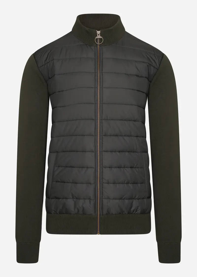 Carn baffle zip thru - forest