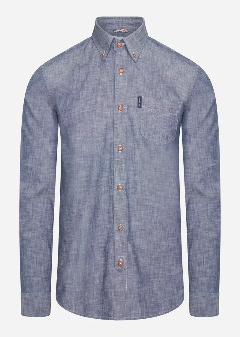 Chambray shirt - dark navy