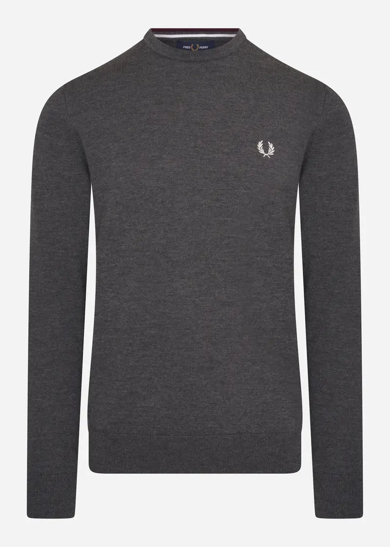 Classic crew neck jumper - graphite marl