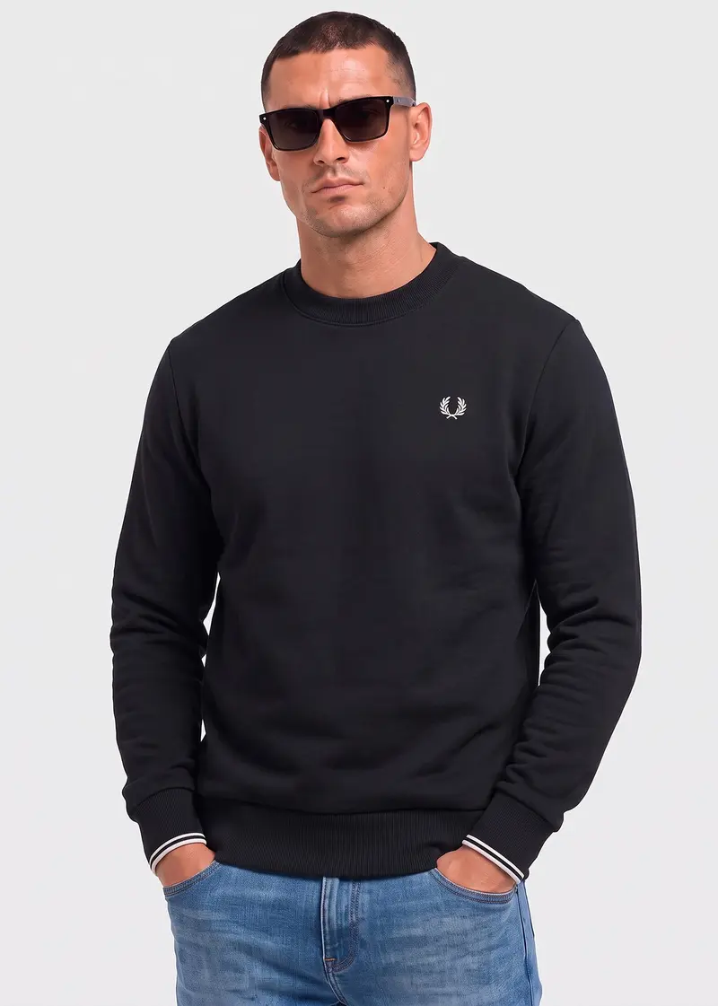 Crew neck sweatshirt - black