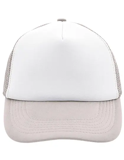 Daiber - 5-Panel Polyester Mesh Pet - White/Light Grey