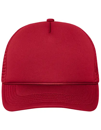 Daiber - 5 Panel Retro Mesh Cap - Red