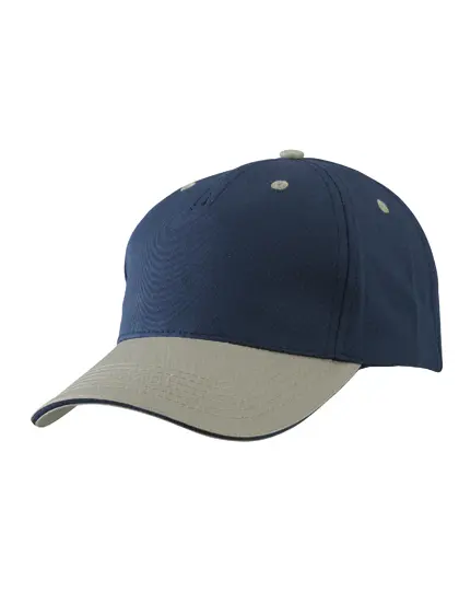 Daiber - 5 Panel Sandwich Cap - Navy / Beige