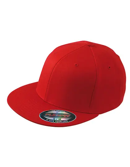 Daiber - 6 Panel Flexfit® Flat Peak Cap - Red