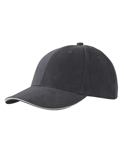 Daiber - 6-Panel Sandwich Cap - Graphite / Light Grey