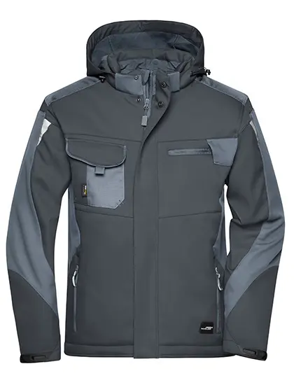 Daiber - Craftsmen Softshell Jacket -STRONG- - Black / Carbon