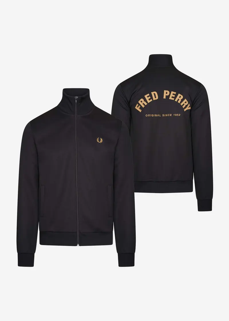 Embroidered track - black