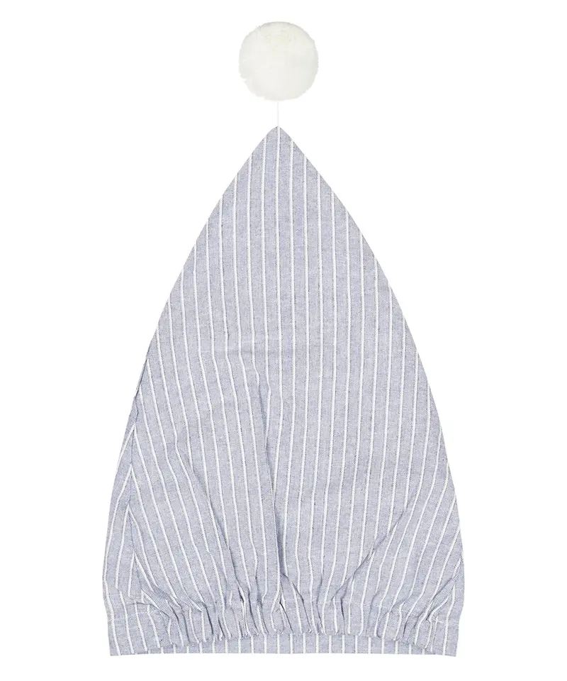 Flannel Nightcap | Blauw Witte Streep