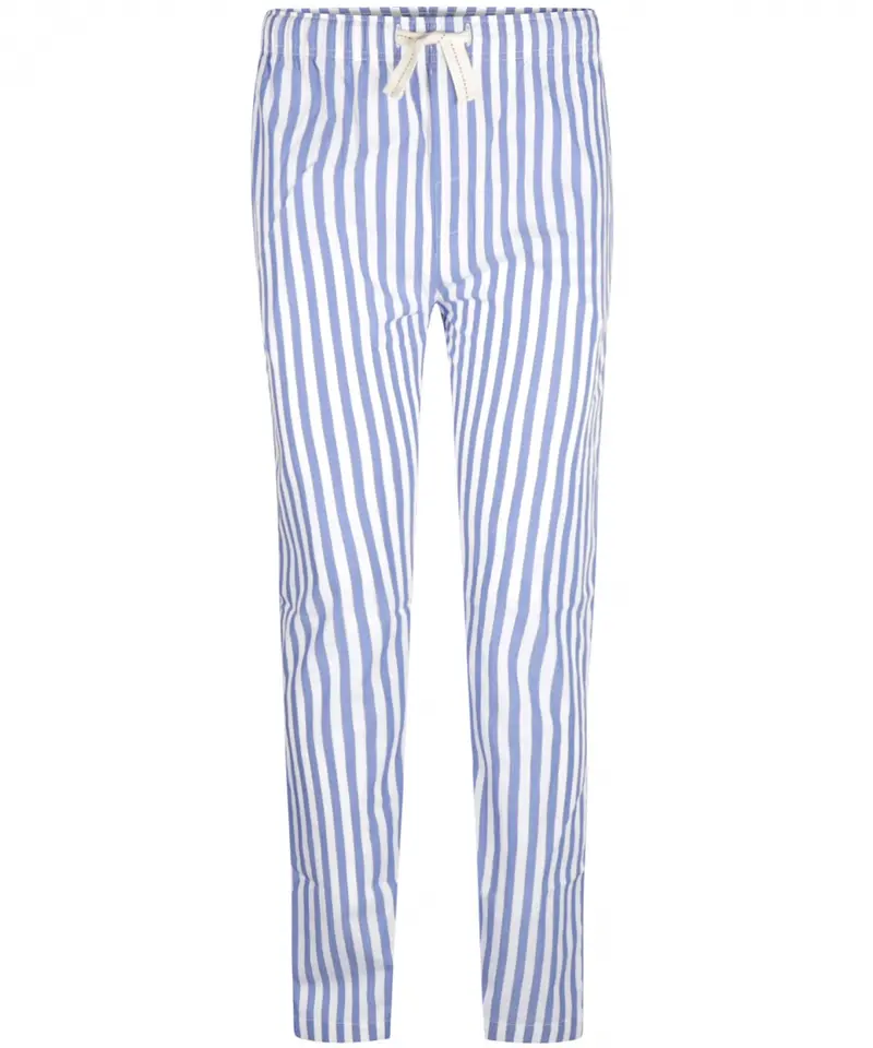 Katoenen Pyjamabroek | Blauw Wit Streep