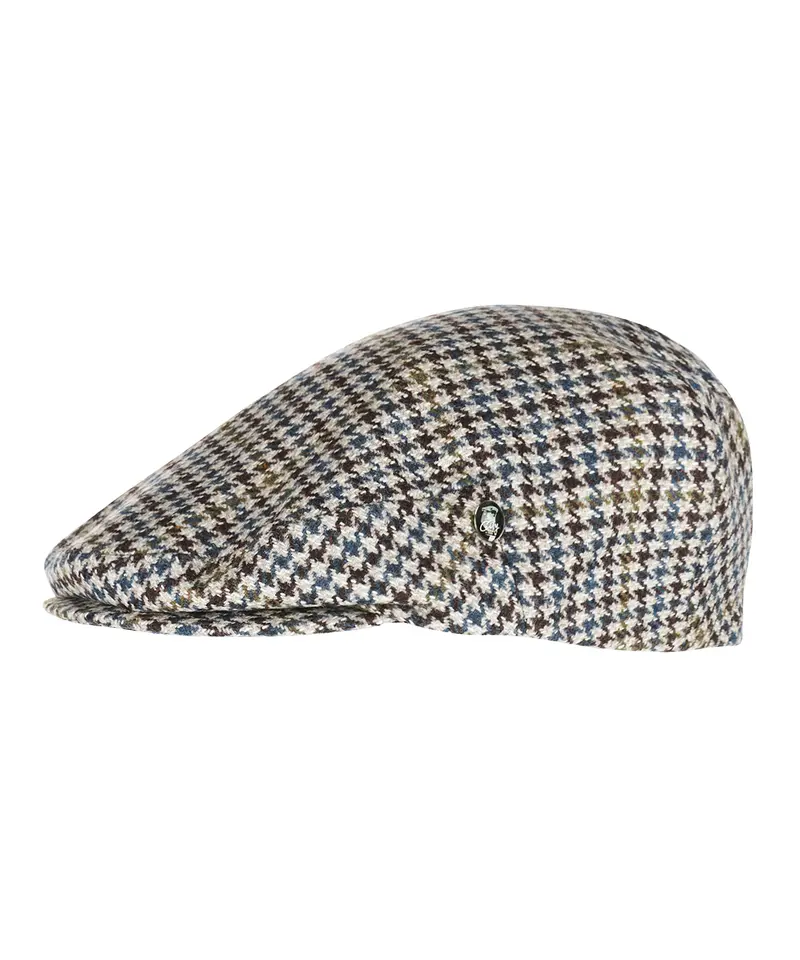Klassieke Cap | Blauw Wit Houndstooth