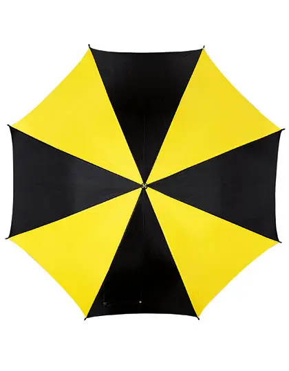 L-merch - Automatic Umbrella With Plastic Handle - Black / Yellow