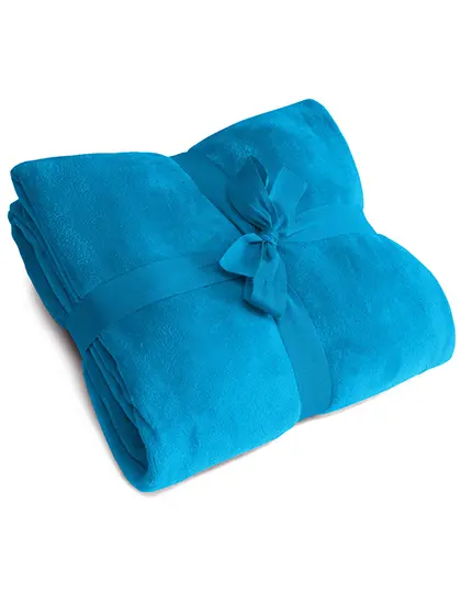 L-merch - Microflush Deken - Royal Blue