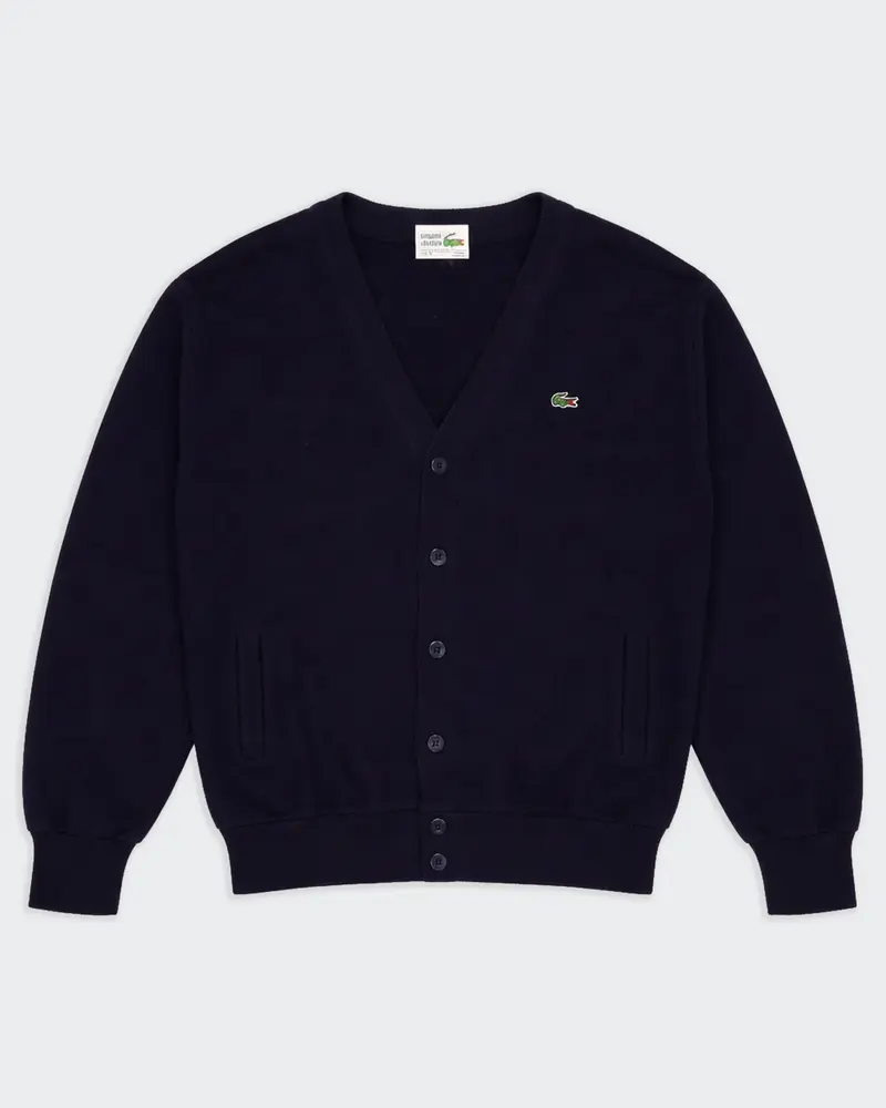 Lacoste Navy Button Cardigan - L