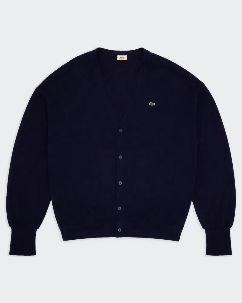 Lacoste Navy Button Cardigan - M