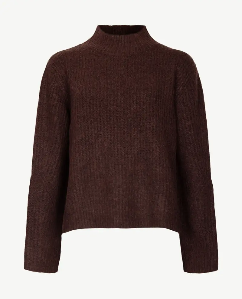 Le Comte - Pullover - Coll - Choco