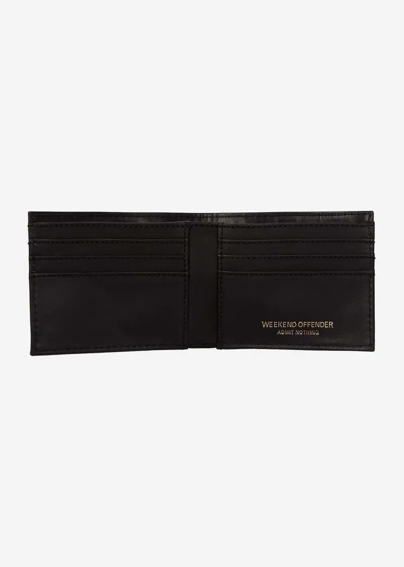Leather wallet - black