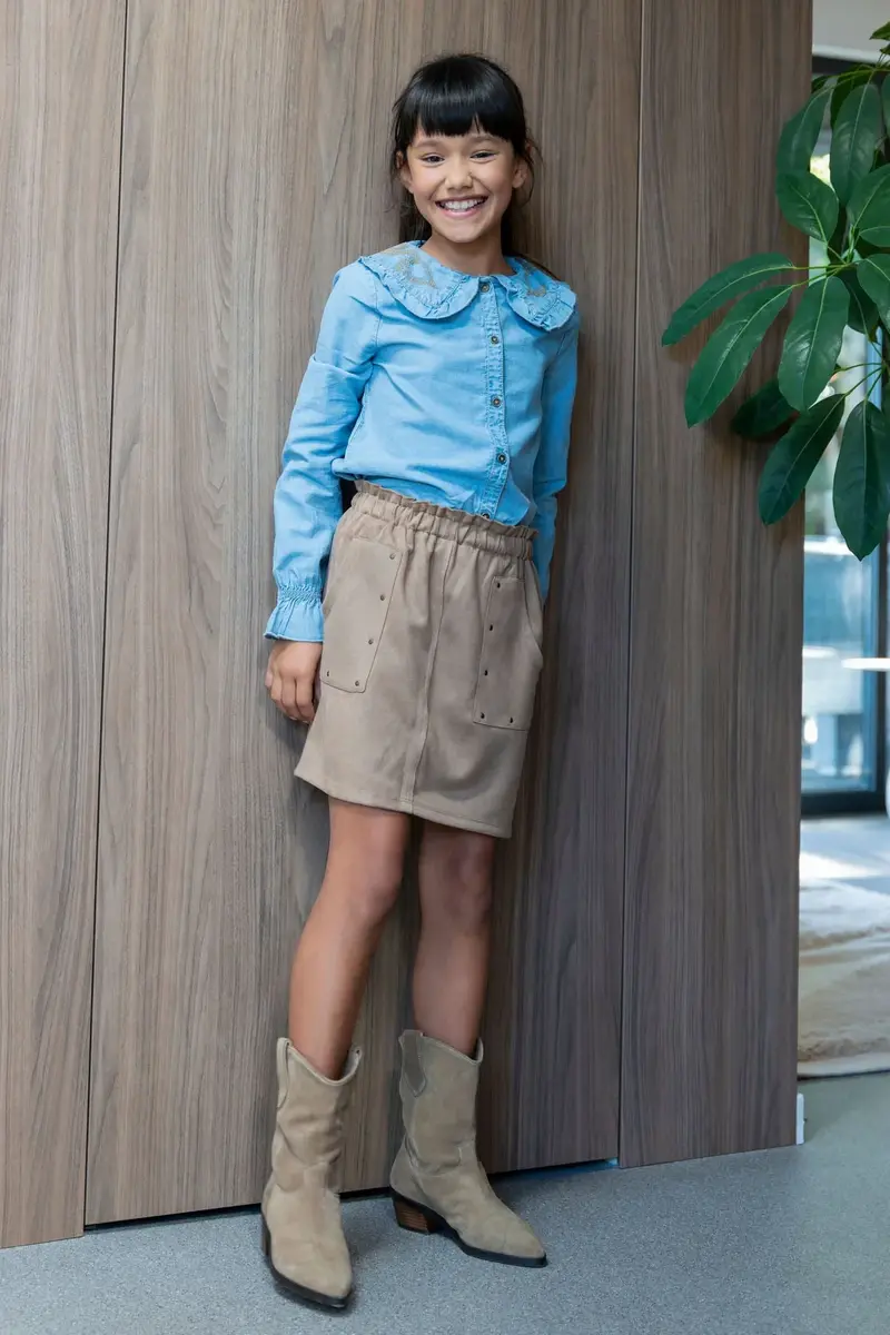 Like Flo Denim Blouse Camilla