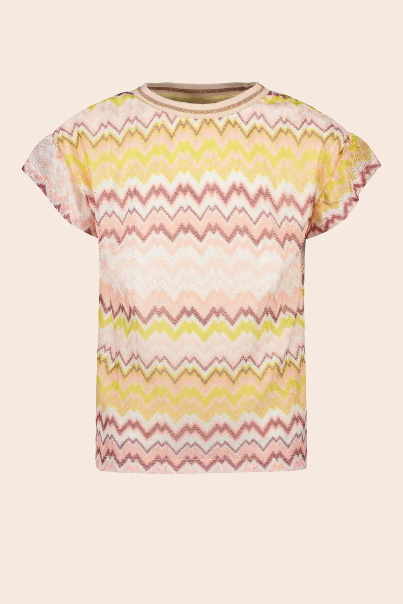 Likeflo Flo Girls Zigzag Ruffle Top