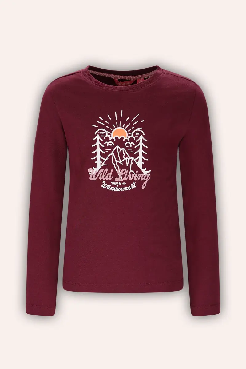 Longsleeve Linde Donker Rood