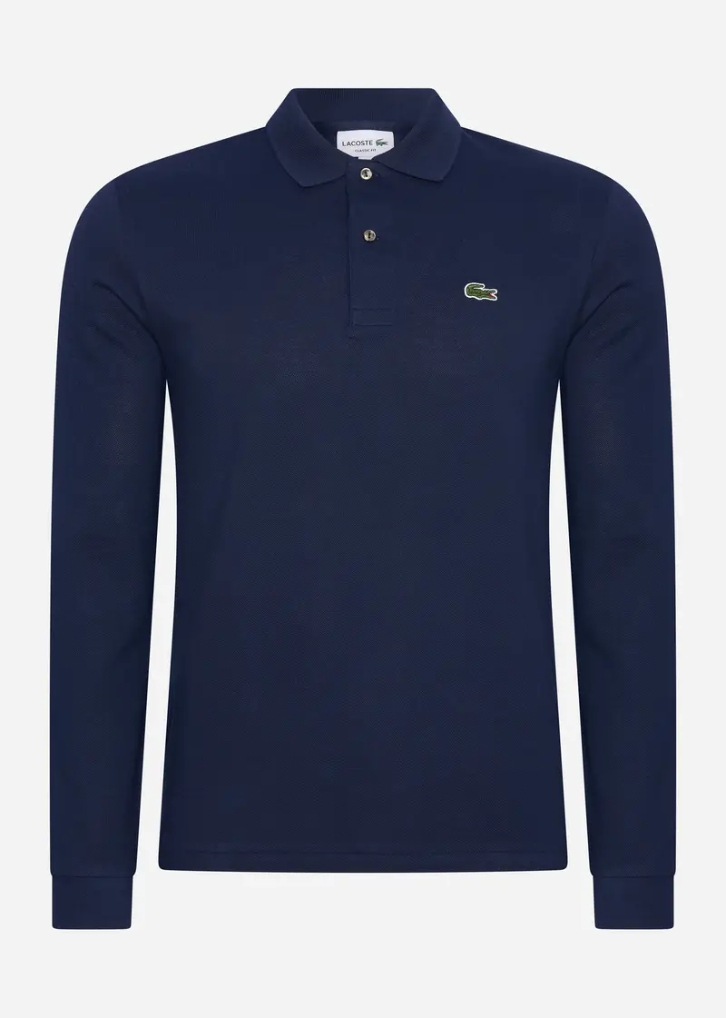 Longsleeve polo - navy blue