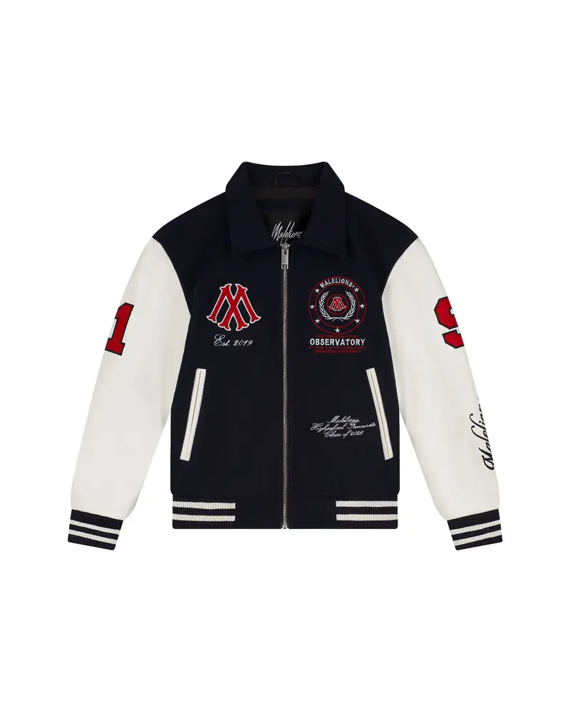 Malelions Junior Baseball Varsity Jacket | Navy
