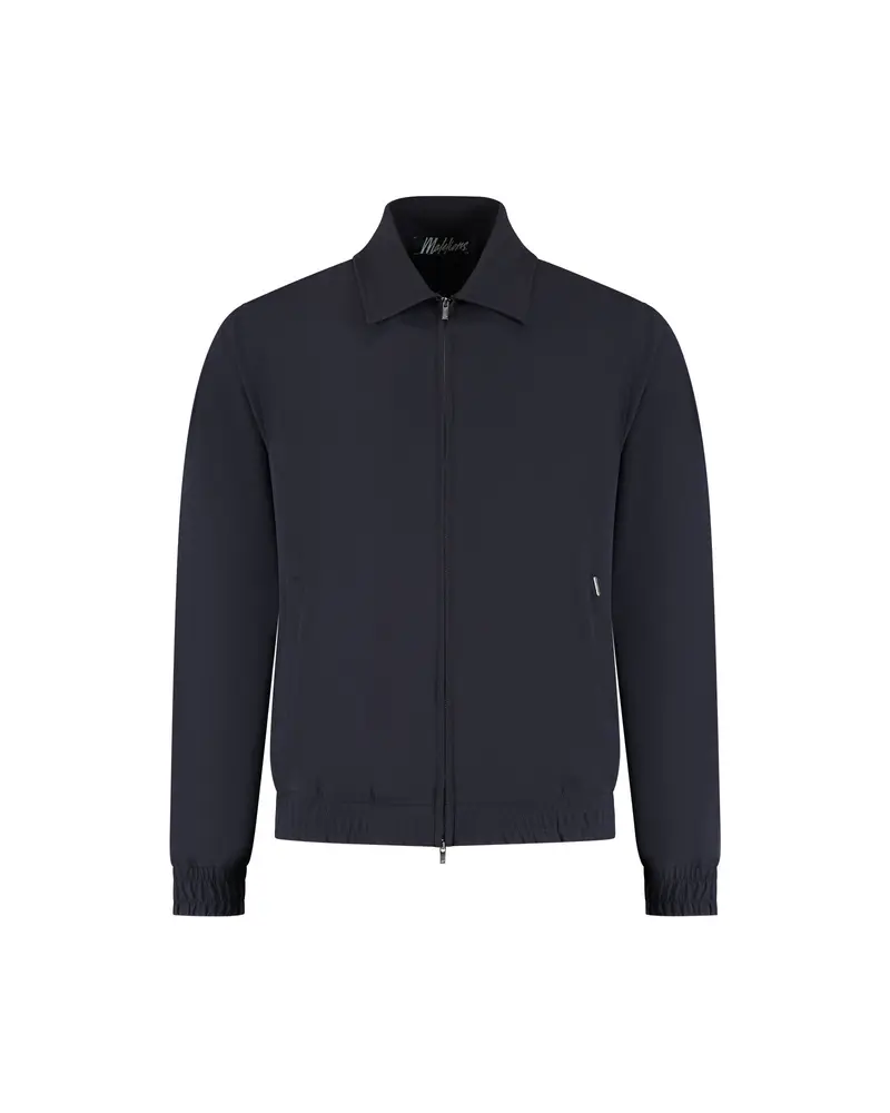 Malelions Men Technical Zip Jacket | Navy