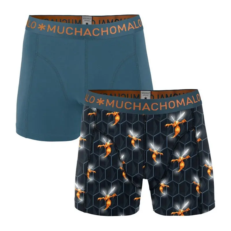 Men 2P Short Print-Solid WASP1010