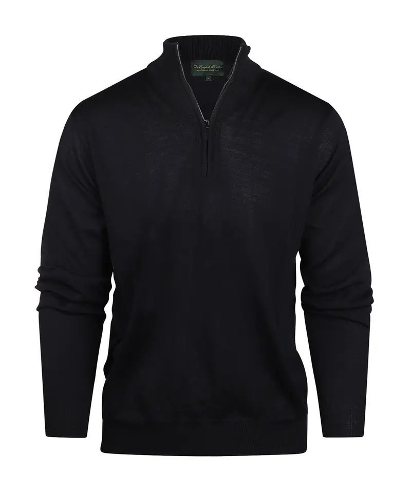 Merino Half Zip Pullover | Navy