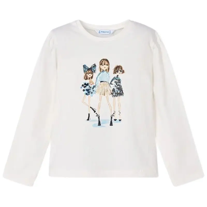 Offwhite longsleeve jurk
